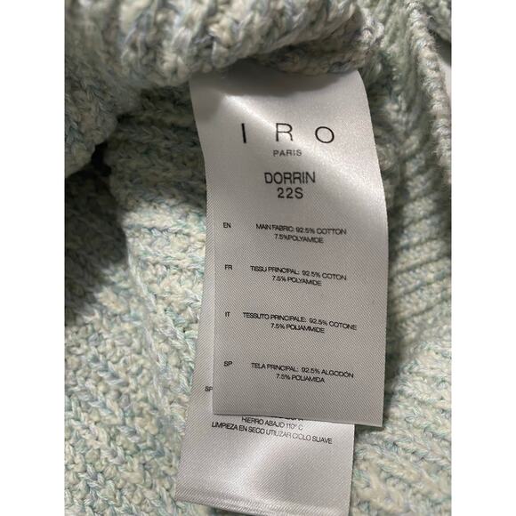 NWT - IRO Paris Dorrin Blue-Green Knit Sweater - Picture 5 of 7